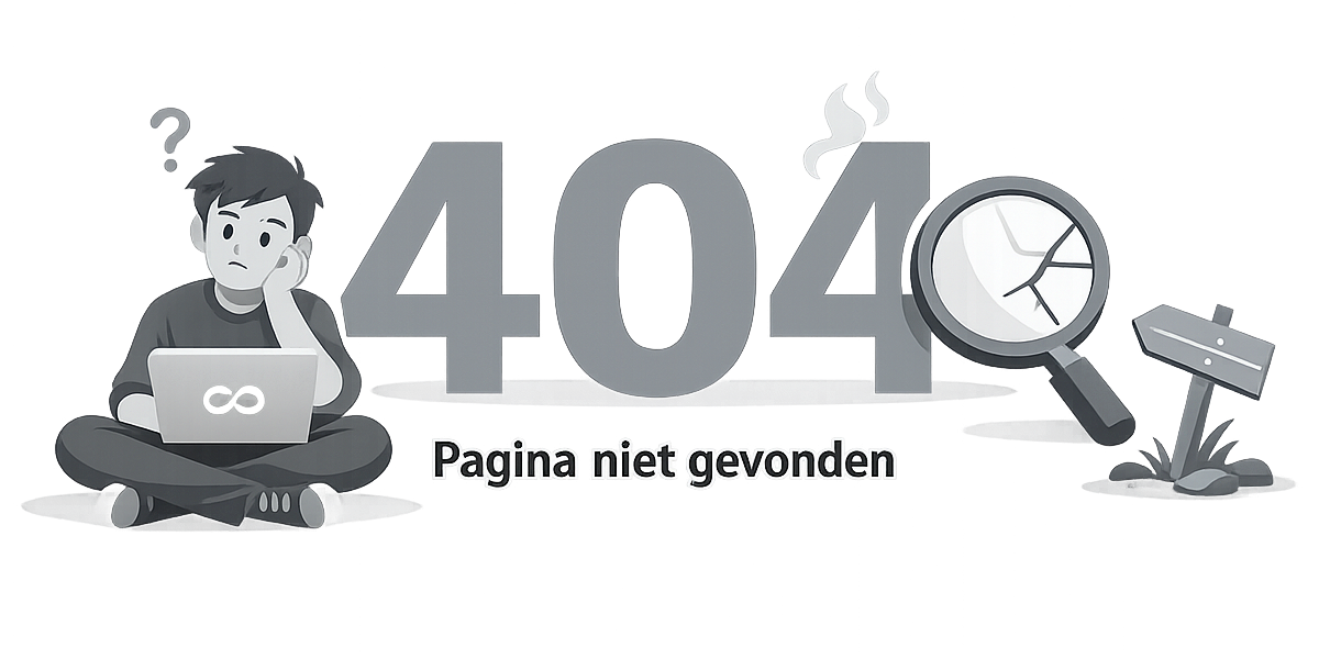 Pagina niet gevonden illustratie